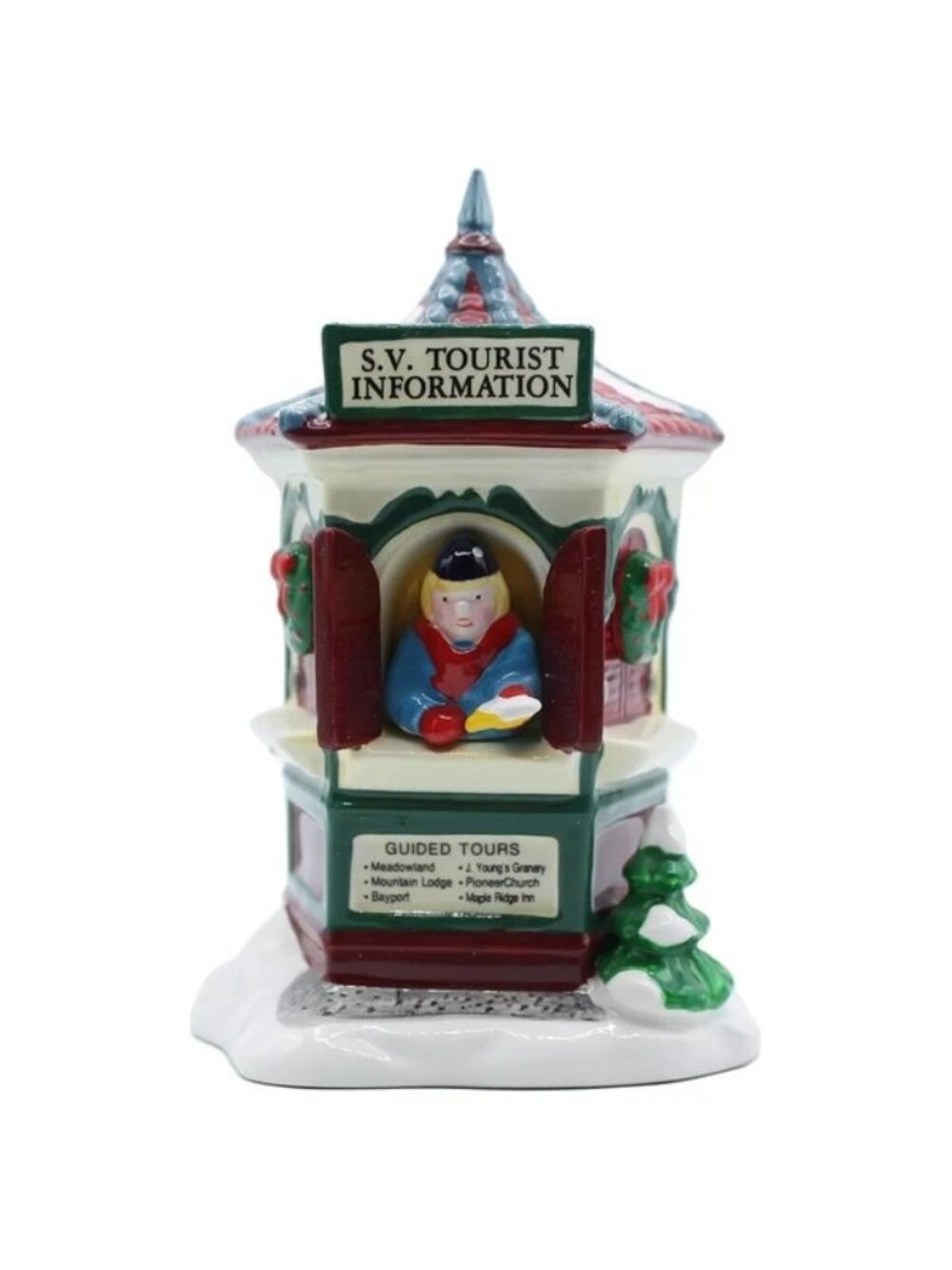 Department 56 Tour the Village 5452-6 Original Snow Tourist Information NIB